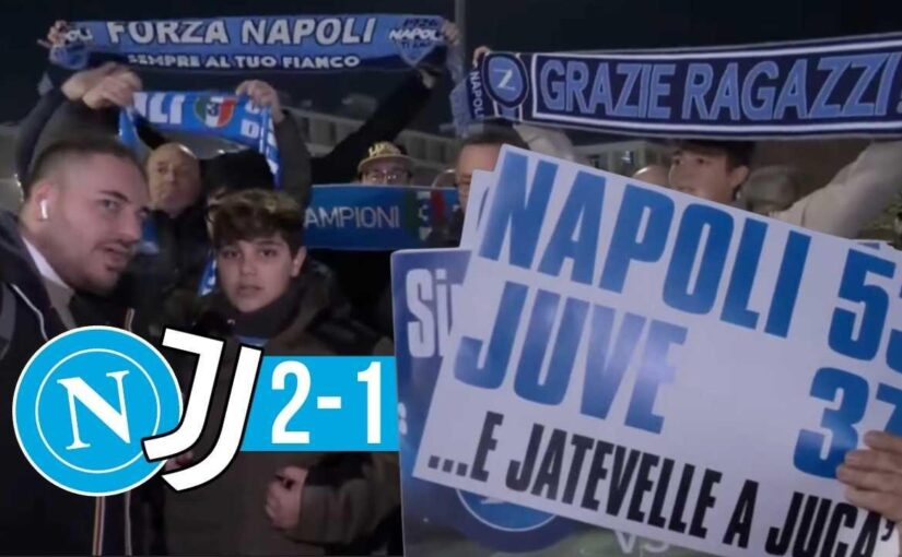 Napoli Juventus 2-1, che festa al Maradona: guardate la reazione dei napoletani allo stadio | VIDEO