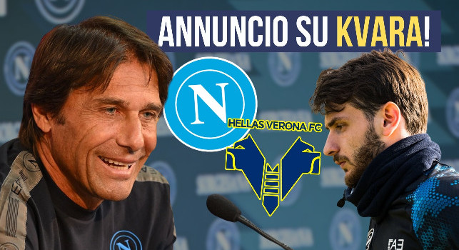 Conte in conferenza: "Out Olivera, gioca Spinazzola! Kvaratskhelia ha chiesto la cessione al Napoli, non mi opporrò! Ma sono deluso perché…" | VIDEO