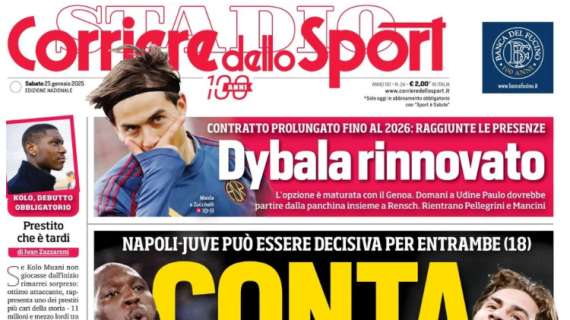 Corriere dello Sport: “Conta! Motta con Kolo Muani e Costa”