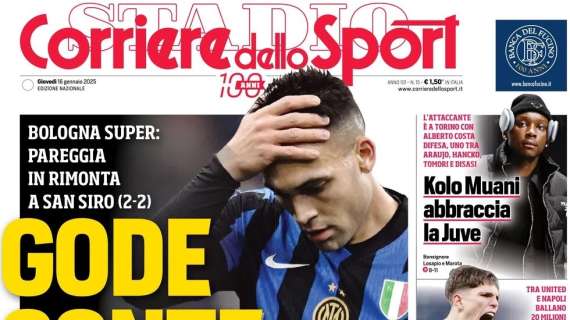 Corriere dello Sport: “Pari Inter, gode Conte che aspetta Garnacho”