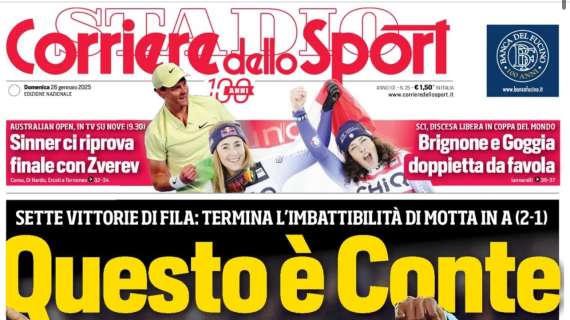 Corriere dello Sport: “Questo è Conte! Napoli spietato, Juve asfaltata”