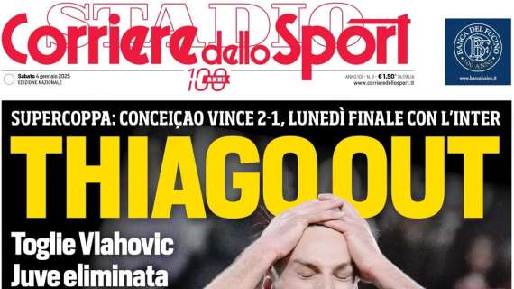 Corriere dello Sport: “Thiago Out. Napoli, Spina nel fianco”