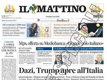 Il Mattino: “La madre di tutte le sfide”