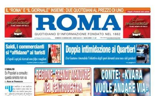 Il Roma: “10 e lode alla conferenza di Conte. Qualche altro si sarebbe tirato indietro”