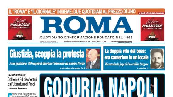 Il Roma: “Goduria Napoli”