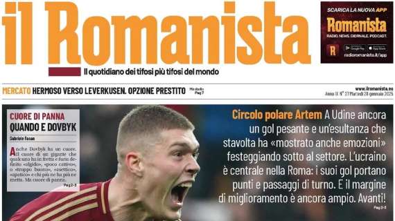 Il Romanista carica Dovbyk in vista del Napoli: “Ghiaccio bollente”