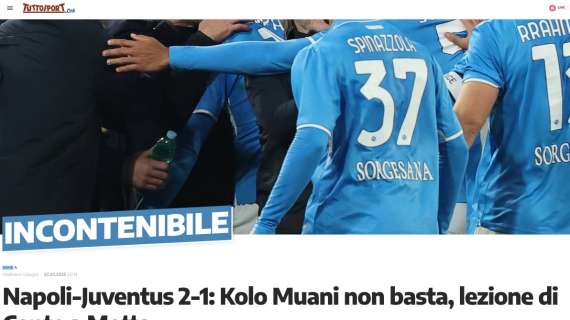 Tuttosport ammette: “Lezione di Conte! Motta non legge la gara ed i cambi”