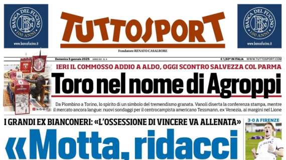 Tuttosport in prima pagina: “Napoli da paura, comanda Conte”