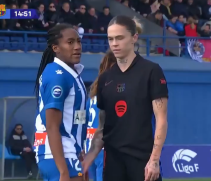 Barcellona femminile, Mapi Leon provoca Caracas dell’Espanyol toccandole le parti intime: «Hai il pene?» (Video)