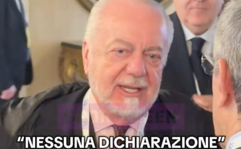 Aurelio De Laurentiis ospite al Cavaliere Rome Hotel: "Nessuna dichiarazione" | VIDEO