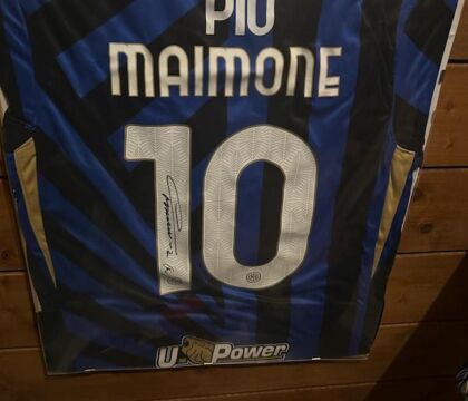 Lautaro ha regalato una maglia a Francesco Pio Maimone