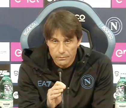 Napoli-Fiorentina 2-1, a breve Conte in conferenza