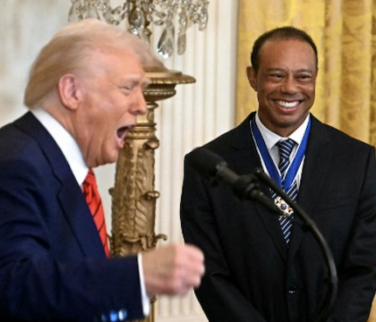 Tiger Woods entra nella famiglia Trump e grazie all’amore il presidente vuole guidare il golf mondiale (Telegraph)