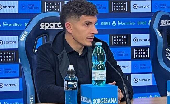 Di Lorenzo: “Il murales mi ha emozionato. Neres ci è mancato. Napoli-Milan? Partita difficile”