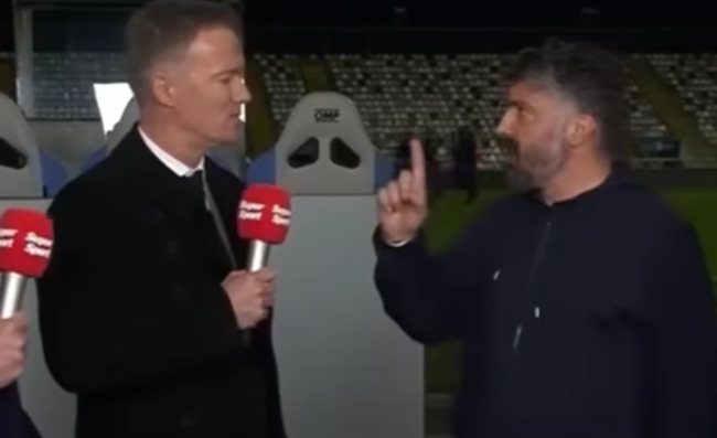 Gattuso litiga in tv, la giornalista che ha assistito alla scena: “Mai visto nulla di simile”