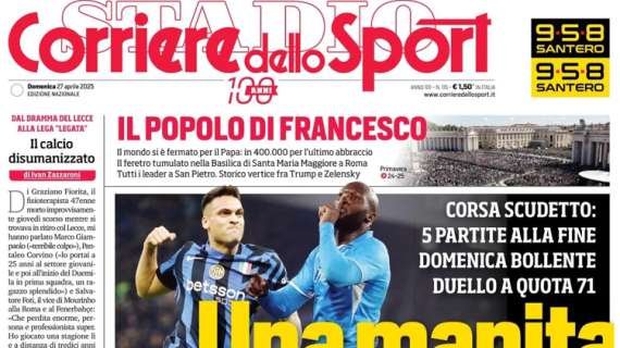 Corriere Dello Sport sul finale di campionato: “Una manita”