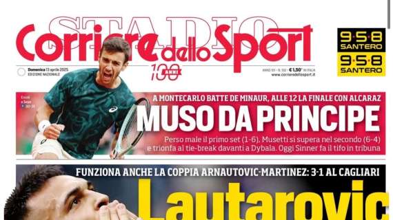 Corriere dello Sport: “Lautarovic! L’Inter vola a +6 e agita il Napoli”