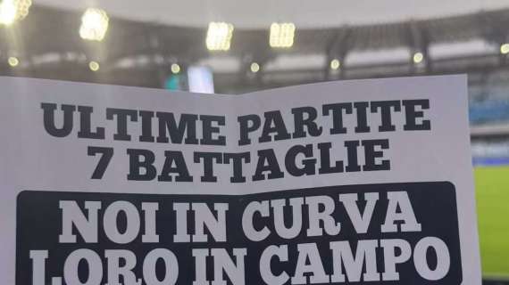 “Lottiamo fino alla fine!”, il messaggio di Curva A e B prima di Napoli-Empoli