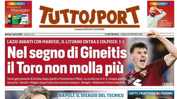 Tuttosport: “Conte agita tutti. Il disagio del tecnico”