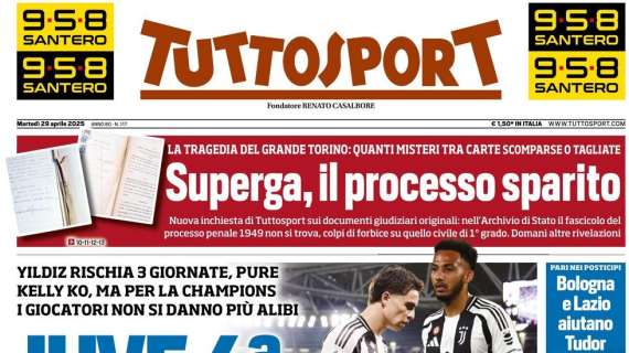 Tuttosport: “Juve 4° posto: tanti guai, zero scuse”