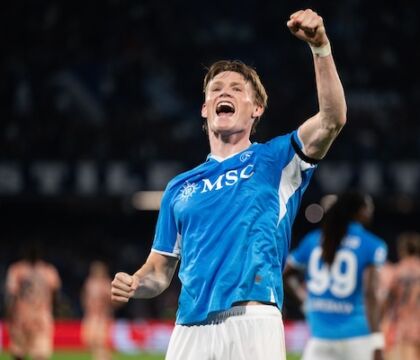 McTominay miglior giocatore di aprile in Serie A. Il Napoli è la squadra con più calciatori del mese