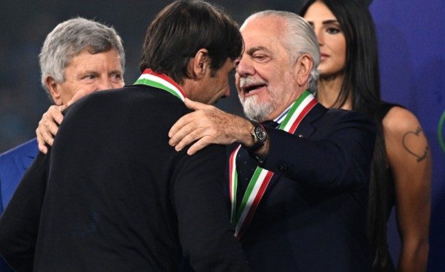 SKY – Conte-De Laurentiis, riunione in corso a Roma. Presente anche Manna