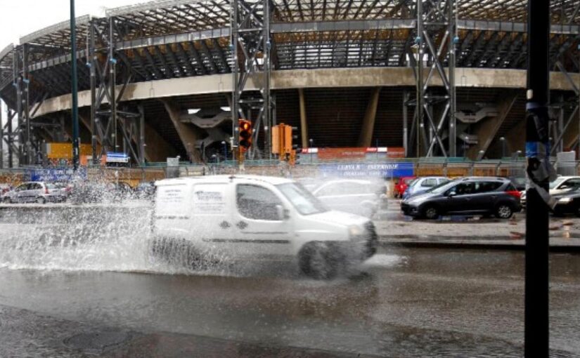UFFICIALE – Napoli-Cagliari, allerta meteo oggi in Campania! Fascia oraria e zone a rischio