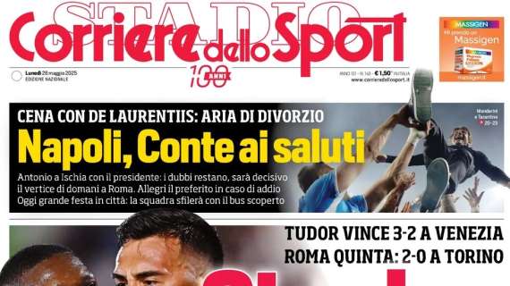“Conte ai saluti”: il Corriere dello Sport annuncia il divorzio in arrivo