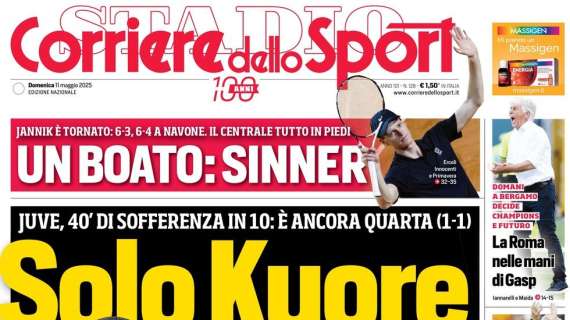 Corriere dello Sport e le parole di Conte: “Scudetto, il resto è noia”