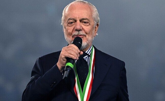 De Laurentiis: “Ringrazio Conte, merita altri successi. Un’impresa senza Kvara”