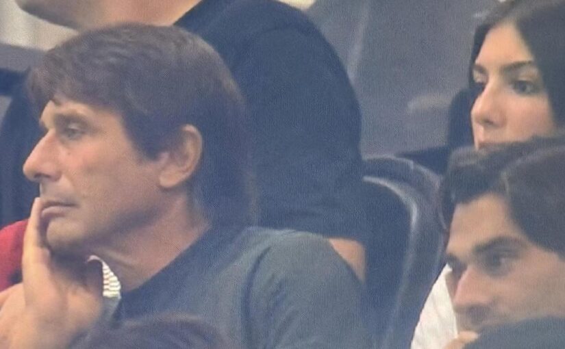 Milan-Benfica, spettatore d’eccezione a San Siro: c’è Antonio Conte con la figlia Vittoria
