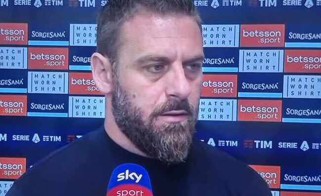 Genoa, De Rossi distrutto: “Col Napoli ero fiero, con il Como mi sento un po’ impotente”