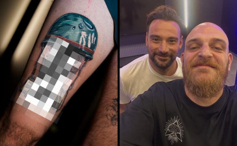 SSC Napoli, tattoo "artistico" per Giovanni Manna: ecco il nuovo tatuaggio del DS azzurro | VIDEO