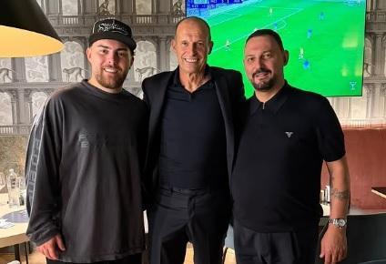 Allegri festeggia la prima vittoria in Champions: serata a Mergellina, ecco dove è stato