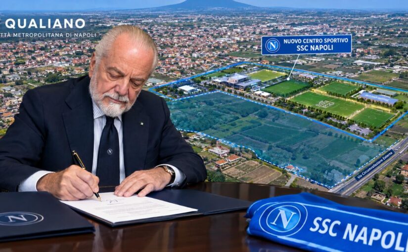 Centro sportivo Napoli a Qualiano, De Laurentiis spedisce le bozze di contratto! Possibile firma a giorni, cantieri in 3-4 mesi
