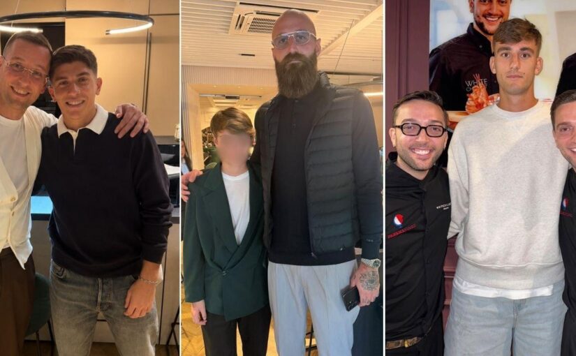 Ecco dove hanno pranzato oggi Favasuli, Milinkovic-Savic e Lucca | FOTO