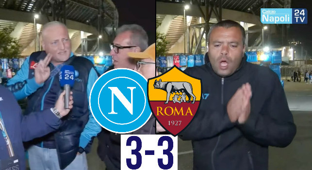 Napoli-Roma 3-3: ecco la reazione dei tifosi napoletani nel post partita | VIDEO