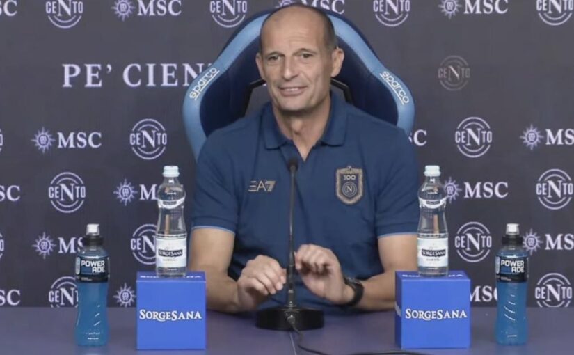 Pressione già massima, Allegri: “Non ci sono alibi, l’obiettivo è battere il Frosinone”
