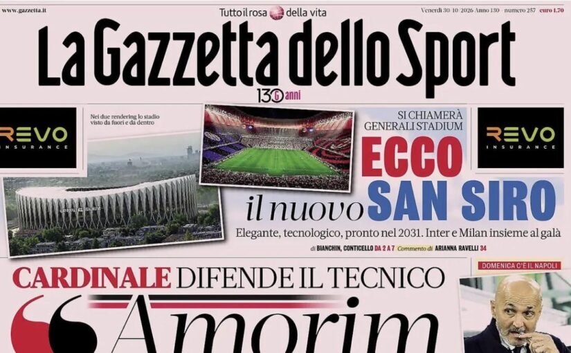 “Crisi Juve, club furioso e Spalletti in bilico”: la prima de La Gazzetta dello Sport