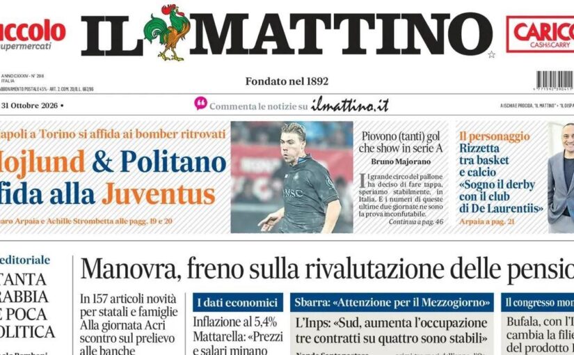 Hojlund & Politano sfida alla Juventus”: il Napoli a Torino si affida ai bomber ritrovati