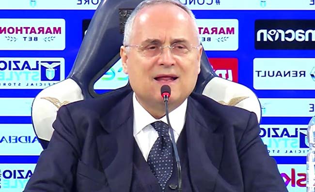 Lotito non arretra ed &egrave; furioso: “Chiamassero l’emiro, io la Lazio non la vendo”