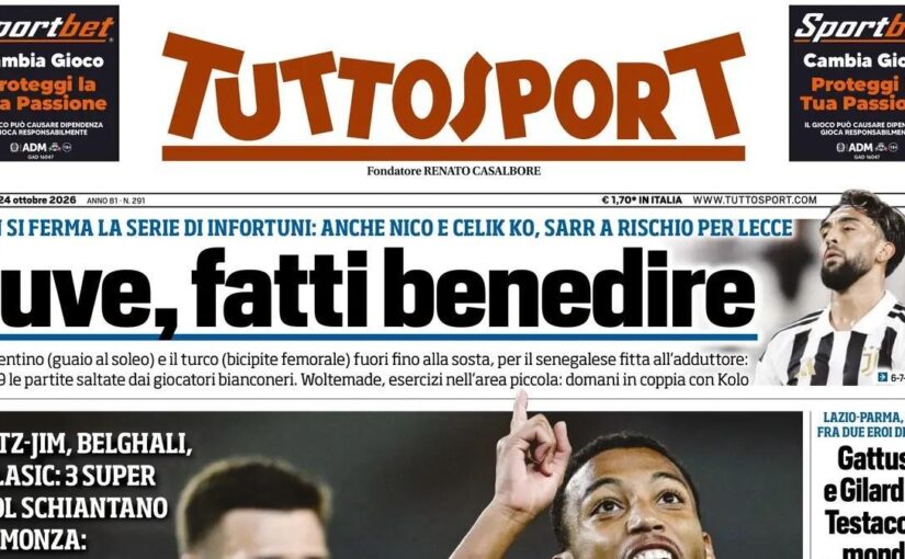 Quanti infortuni per Spalletti! Tuttosport: “Juve, fatti benedire”